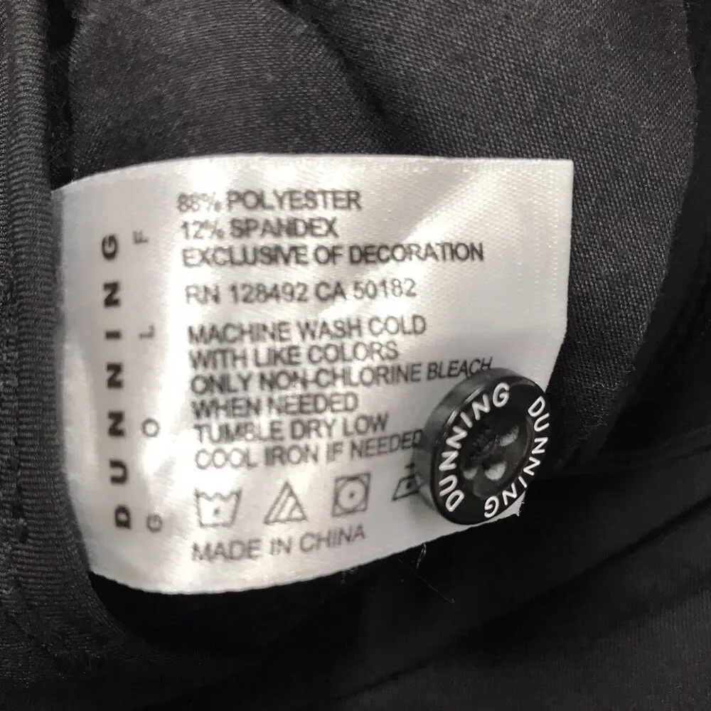 DUNNING Golf Everbest Shorts Men 36 Black Performance Stretch Casual